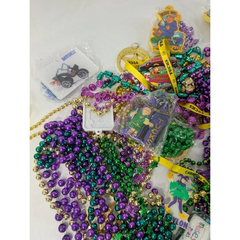 5 Pound‎ Lot Of Authentic Mardi Gras Beads From New Orleans  Tucks And More